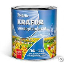 Эмаль ПФ-115 KRAFOR зеленая 6кг
