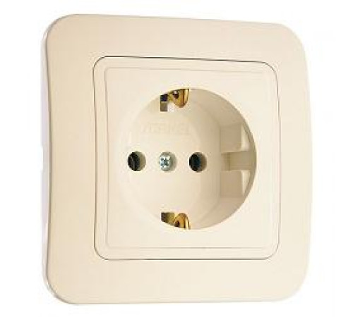 Розетка с/з крем 70228 MAKEL LILLIUM — Новобаза в Новомосковске