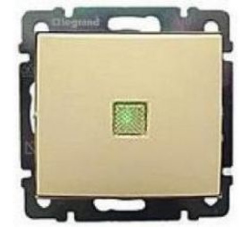 Переключатель проходной 1-кл. СП Valena 10А IP31 250В с зел. индикацией механизм сл. кость Leg 774326 — Новобаза в Новомосковске