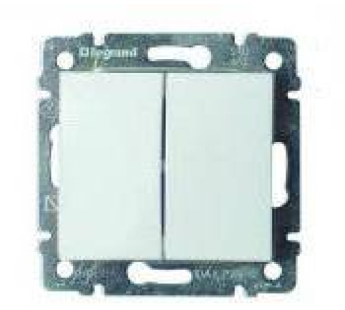 Переключатель проходной 2-кл. СП Valena 10А IP31 250В механизм бел. IEK 774408 — Новобаза в Новомосковске
