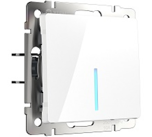 WL01-SW-1G-LED Выключатель с подсвет. 1-кл. БЕЛЫЙ Werkel — Новобаза в Новомосковске
