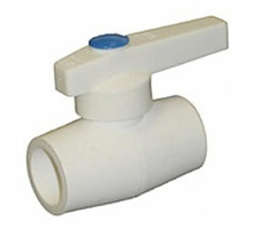 Кран шаровой пп с латунным шаром 20мм — Новобаза в Новомосковске