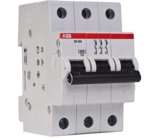 Выключатель авт. мод. 3п C 63А SH203L 4.5кА ABB — Новобаза в Новомосковске