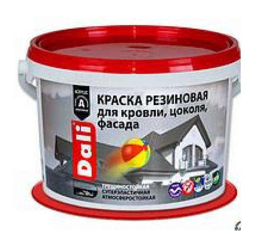 Краска резиновая DALI терракотовая 6кг — Новобаза в Новомосковске