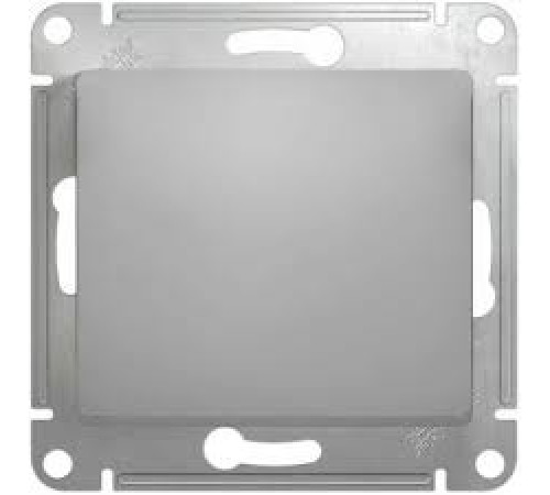 Выключатель 1-кл. СП Glossa 10А IP20 механизм АЛЮМИНИЙ Systeme Electric GSL000311 — Новобаза в Новомосковске