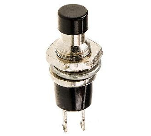 Кнопка с фикс. Rexant 36-3311 (220v 2A 2c мет,BLK) — Новобаза в Новомосковске