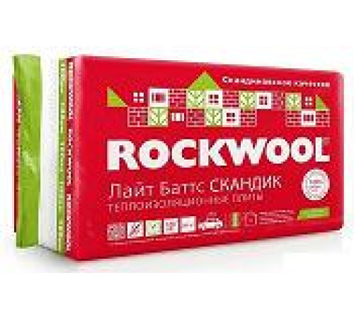 Утеплитель ROCKWOOL Лайт Баттс Скандик плиты 800х600х100 (6шт) 2,88м2 — Новобаза в Новомосковске