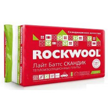 Утеплитель ROCKWOOL Лайт Баттс Скандик плиты 800х600х50 (12шт) 5,76м2