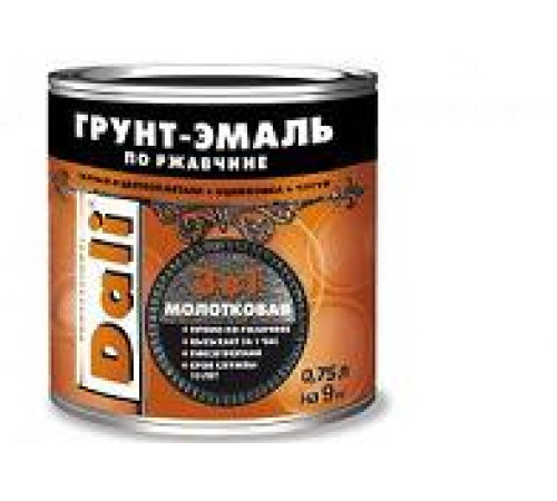 Грунт-эмаль по ржавч DALI молотковая 0,75л медная — Новобаза в Новомосковске