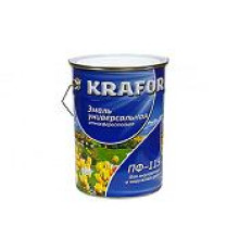 Эмаль ПФ-115 KRAFOR серая 6кг