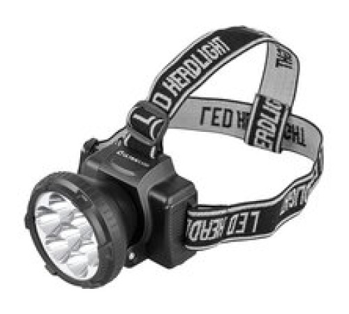 Фонарь налобный LED 5351 (7LED 3 режима  3хR03 метал.) Ultraflash 10260 — Новобаза в Новомосковске