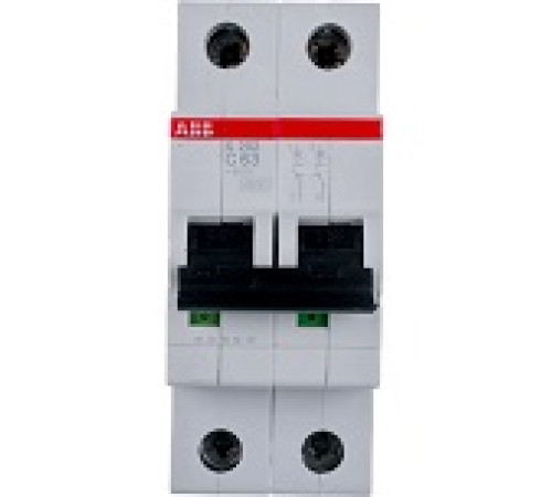 Выключатель авт. мод. 2п C 63А SH202L 4.5кА ABB — Новобаза в Новомосковске
