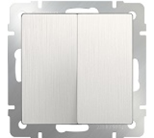 WL13-SW-2G Выключатель 2-кл. ПЕРЛАМУТРОВЫЙ РИФЛЁНЫЙ Werkel — Новобаза в Новомосковске