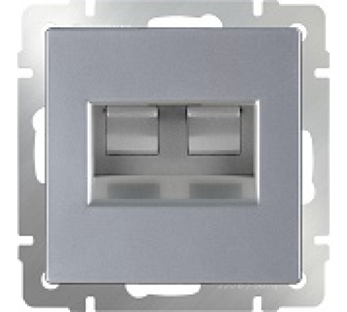 Werkel WL06-RJ-45-Розетка Интернет (серебряный) — Новобаза в Новомосковске