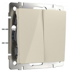 WL03-SW-2G-ivory Выключатель ПРОХОДНОЙ 2-кл. СЛОНОВАЯ КОСТЬ Werkel