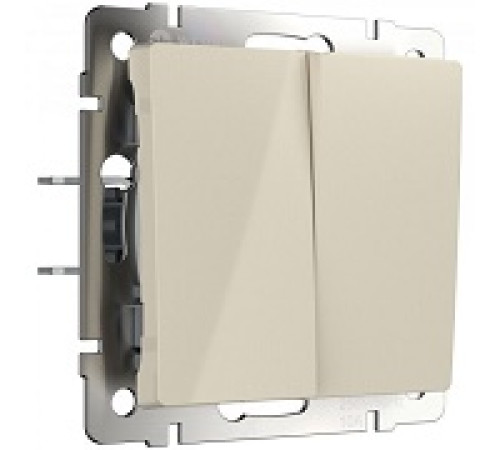 WL03-SW-2G-ivory Выключатель ПРОХОДНОЙ 2-кл. СЛОНОВАЯ КОСТЬ Werkel — Новобаза в Новомосковске