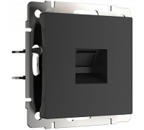 WL08-RJ-45-Розетка Интернет(черный матовый) — Новобаза в Новомосковске