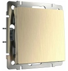 WL10-SW-1G-2W Выключатель ПРОХОДНОЙ 1-кл. ШАМПАНЬ РИФЛЕНЫЙ Werkel
