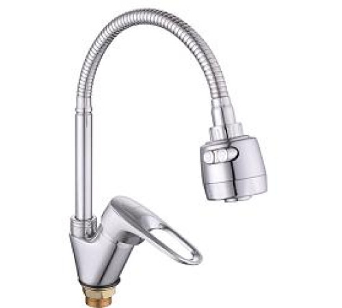 EKKO MN4304-3 Смеситель для кухни с гибк. носом — Новобаза в Новомосковске