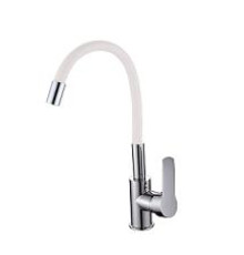 EKKO MN70112-8 Смеситель для кухни (белый/хром)