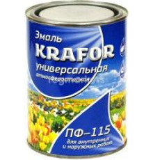 Эмаль ПФ-115 KRAFOR серая 1.8кг