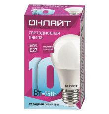 Лампа Онлайт LED A60 10w/2700K E27