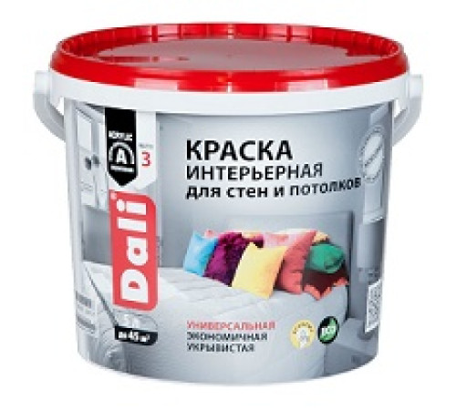 Краска акрил интерьерная белоснежн DALI 5л — Новобаза в Новомосковске