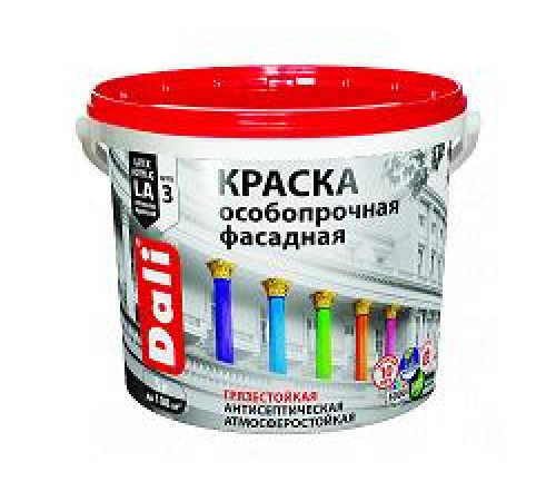 Краска фасадная особопрочная база С DALI 9л — Новобаза в Новомосковске
