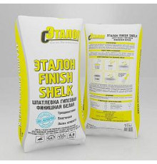 Шпатлевка ЭТАЛОН FINISH SHELK (15кг) гипсовая белая