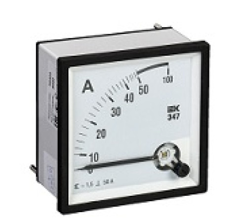 Амперметр Э47 72х72 50А кл.точн. 1,5 IEK — Новобаза в Новомосковске