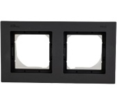 Рамка 2-м AtlasDesign Aqua IP44 карбон — Новобаза в Новомосковске