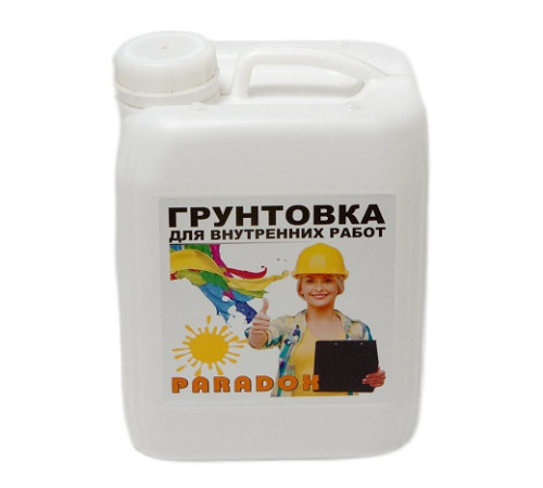 Грунтовка для внутр работ латекс PARADOX 5л — Новобаза в Новомосковске