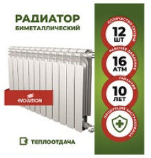 Радиатор биметалл EVOLUTION EvB500, 12 сек