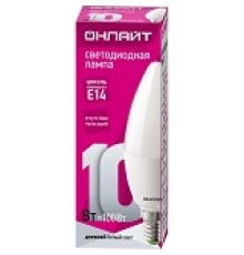 Лампа Онлайт LED C37 10w/6,5K E14 61958
