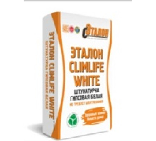 Штукатурка Эталон CLIMLIFE WHITE MN 30кг белая — Новобаза в Новомосковске