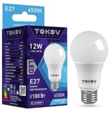 Лампа TOKOV A60 12w/6.5K E27