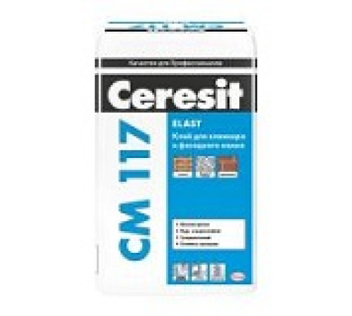 Клей для плитки Ceresit CM 117, 25 кг — Новобаза в Новомосковске