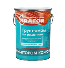 Грунт - эмаль по ржавчине 5,5 кг серая 