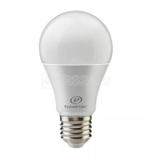 Лампа светодиодная RS A60 E27 12W 220-240V 4000К 12Вт 1200лм Ra 90 грушевидная Русский Свет