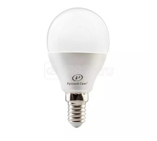 Лампа светодиодная RS G45 E14 8W 220-240V 4000К 8Вт 800лм Ra 90 шар Русский Свет — Новобаза в Новомосковске