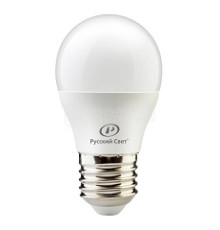 Лампа светодиодная RS G45 E27 8W 220-240V 4000К 8Вт 800лм Ra 90 шар Русский Свет
