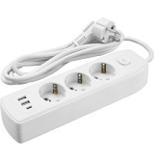 Удлинитель ОНЛАЙТ евро/выкл 3гн 5м 2USB-A+USB-C 90840