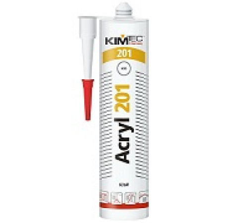 Герметик акриловый 201 KIM TEC, белый, 280мл — Новобаза в Новомосковске