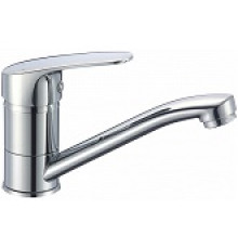 Смеситель для раковины с поворотным изливом Decoroom DR21012, однорычажный, хром