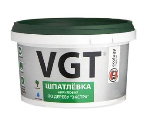 Шпаклевка по дереву белая 0,3 кг VGT — Новобаза в Новомосковске