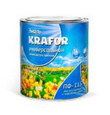 Эмаль ПФ-115 зеленая 2.7кг KRAFOR