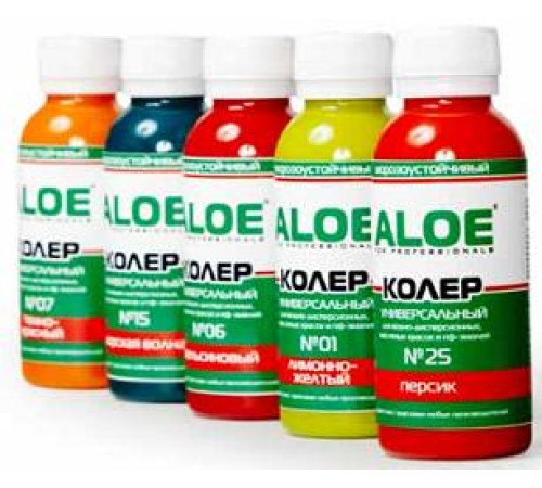 Колеровочная паста ALOE №14 изумруд 100мл — Новобаза в Новомосковске
