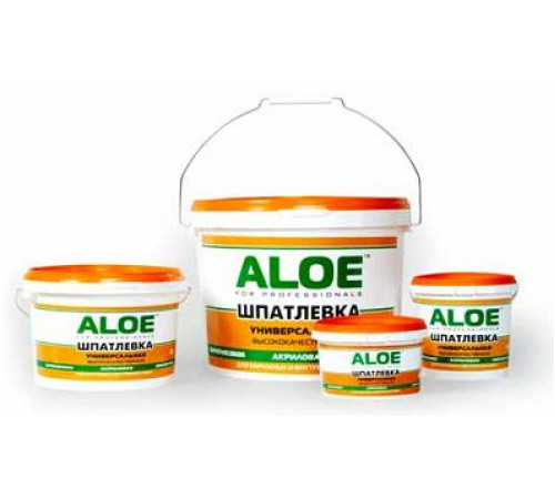 Шпатлевка акриловая ALOE 3 кг — Новобаза в Новомосковске