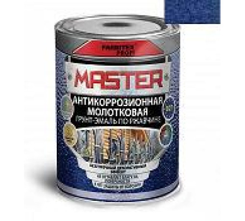 Грунт-эмаль по ржавчине 3 в 1 молотковая голубой (4 л) FARBITEX ПРОФИMASTER — Новобаза в Новомосковске