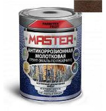 Грунт-эмаль по ржавчине 3 в 1 молотковая шоколадный (4 л) FARBITEX ПРОФИMASTER